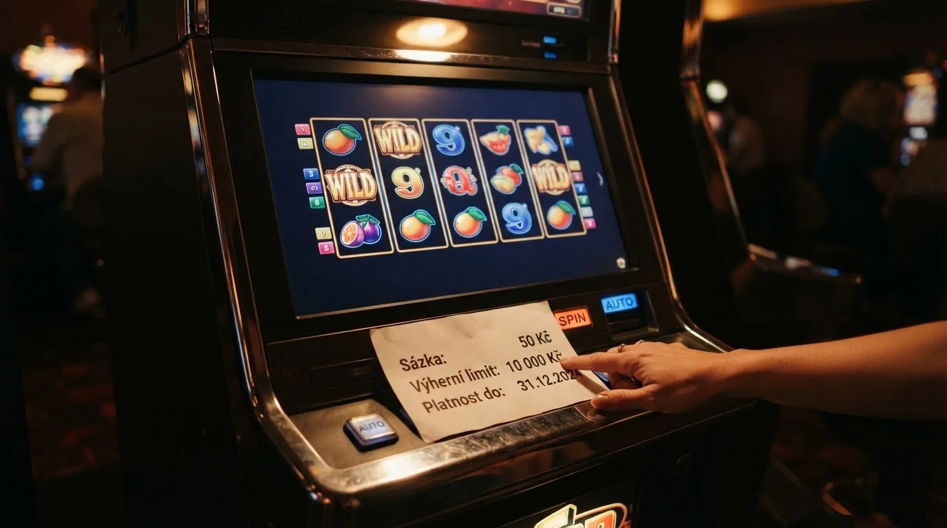 Detail podmínek bonusu — wagering, výplatní strop a datum platnosti vedle herního automatu